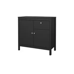 Sideboard Madron, schwarz – Modernes Design mit variablen Böden
