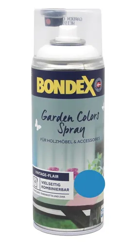 Bondex Garden Colors Holzlasur Spray 0,4L Frisches Lichtblau (RAL 5012)