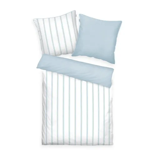 Bettwäsche TOM TAILOR Satin 155x220 cm in blau von Tom Tailor