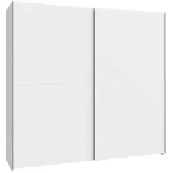 FORTE Möbel Schach und Matt Kleiderschrank 200 - Kleiderschrank mit 2 Schwebetüren, elegantem Schachbrettdesign und viel Stauraum. Ideal für Schlafzimmer und Flure, gefertigt aus hochwertigem Holzwerkstoff.