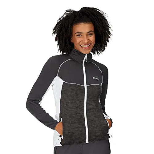 Regatta Hepley Fleecejacke für Damen leicht und dünn, Farbe:Seal Grey, Größe:42