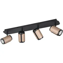 Trio Leuchten Strahler - Schwarz & Braun, Metall - Moderne Leuchte in Schwarz und Braun, aus robustem Metall, ideal für stilvolle Akzentbeleuchtung in jedem Raum.