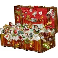 A3-Wandkalender: Weihnachtskoffer - Advent & Weihnachten Geschenkbücher, festlicher A3 Wandkalender mit liebevollen Motiven für die Vorweihnachtszeit.