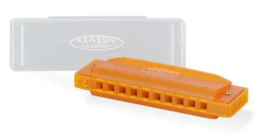 Classic Cantabile FBH-10 ON FunKids Mundharmonika C-Dur Orange
