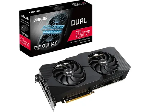 Produktbild ASUS AMD Radeon Dual RX5600XT 6GB EVO Gaming Grafikkarte