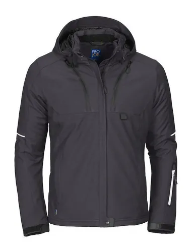ProJob Damen Funktionsjacke 3413 – Gefütterte Softshell - Wind- und wasserabweisende 3-lagige Softshell-Jacke mit Steppfutter, vielen praktischen Taschen und Belüftungsreißverschlüssen. Ideal für aktive Einsätze bei jedem Wetter.