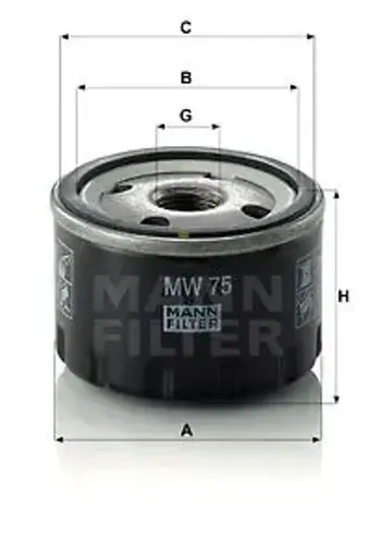 MANN-FILTER MW 75 Ölfilter für BMW MOTORCYCLES