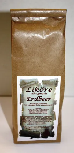 Erdbeer Likör Ansatz 180 g fruchtig selber machen 1kg/27,22€ Tee-Meyer g1