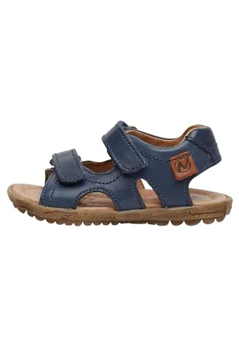 Naturino SKY-Sandale aus Leder blau 34 - Wanderschuhe mit bequemem Klettverschluss, ideal für aktive Kinder und aus hochwertigem Leder für optimalen Tragekomfort.