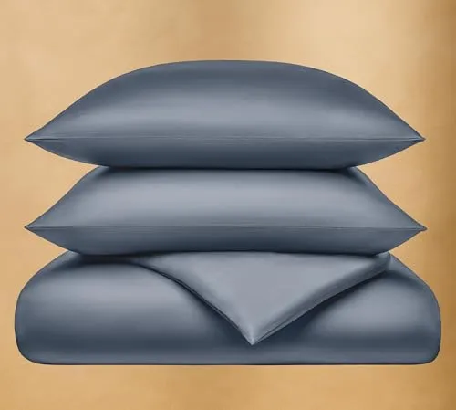 Seralino Bettwäsche Mako Satin Set - Bettwäsche-Set aus 100% Bio-Baumwolle, GOTS-zertifiziert, mit seidig-weicher Oberfläche für optimalen Schlafkomfort und temperaturregulierende Eigenschaften.