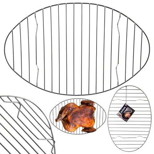 Edelstahl Grillrost 32,5x21 cm für Backofen und Bräter