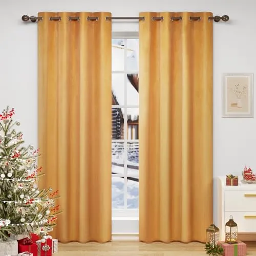 Vorhänge & Gardinen Gelb von WOLTU