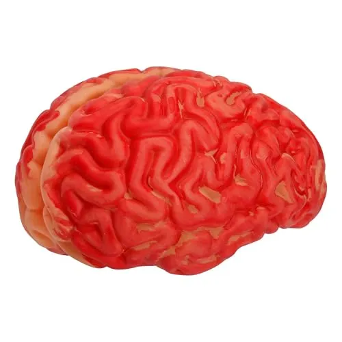 W WIDMANN MILANO Party Fashion - Partydekoration Blutiges Gehirn, Kunstblut, Horror Deko, Accessoires für Halloween