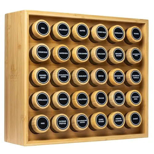 Adabor Gewürzregal aus Bambus Holz