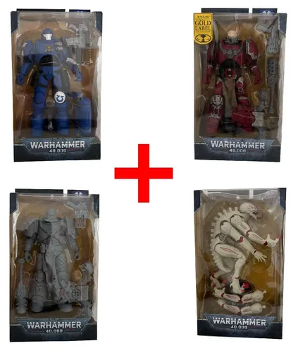 Warhammer 40000 Tyranid Genestealer Actionfiguren 4er-Set