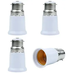 Intirilife Lampenfassung, (4-St), 4x G9 auf E14 Lampensockel Adapter in WEISS weiß