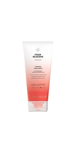 Four Reasons Haartönung Conditioner - Kupfer Rot - Intensive kupferrote Haartönung für lebendige Farben und Glanz. Einfache Anwendung in der Dusche, ideal für alle Haartypen. Pflegt und stärkt das Haar mit pflanzlichen Proteinen.