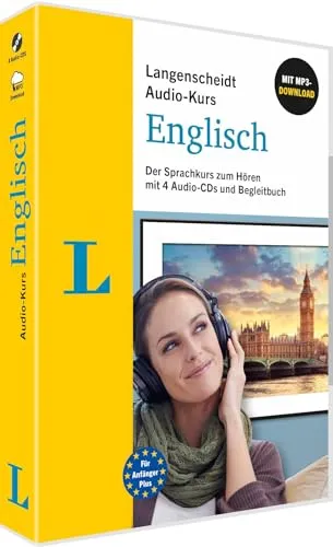 Langenscheidt Audio-Kurs Englisch: Der Sprachkurs zum Hören mit 4 Audio-CDs, MP3-Download und Begleitbuch