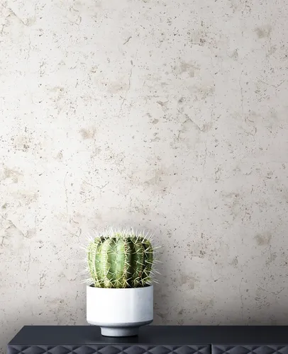 Tapete Vliestapete Grau Beton Zement in silber von Newroom