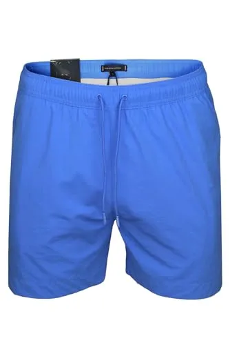 Tommy Hilfiger Herren Badehose Medium Drawstring, Blau (Blue Spell) - Badeshorts für Herren, aus 100% recyceltem Nylon, mit elastischem Tunnelzug für optimalen Sitz und zeitlosem Design – ideal für Strand und Pool.