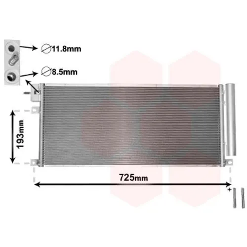 Produktbild Kondensator Klimaanlage mit Trockner für Opel Mokka/Mokka X J13