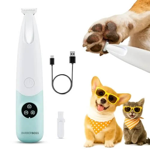 BarberBoss Tierhaarschneider für Hunde, Haustier Detailschneider, QR-9001