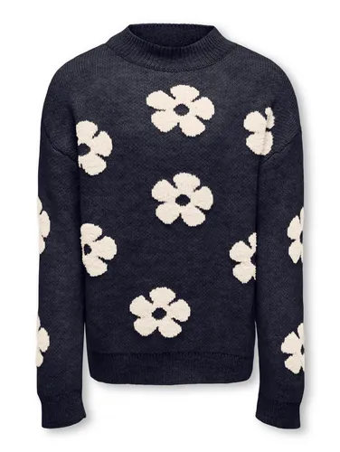 KIDS ONLY Strickpullover KOGNAJA L/S FLOWER PULLOVER KNT
