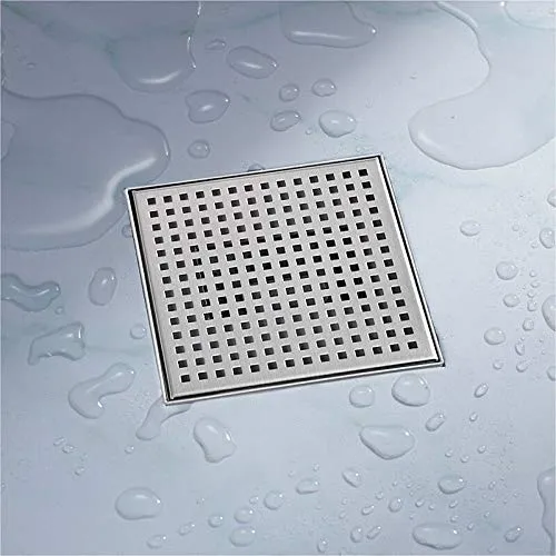 BITUXX® Duschablauf Abfluss Duschabfluss Duschrinne Ablaufgarnitur Bodenablauf (30x30, Gitter)