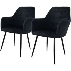 ML-DESIGN Ergonomischer Esszimmerstuhl, gepolstert mit Rückenlehne - Stühle für Esszimmer, komfortable Samtbezüge und leicht zu reinigen, ideal für stilvolle Wohnzimmer und Küchen.