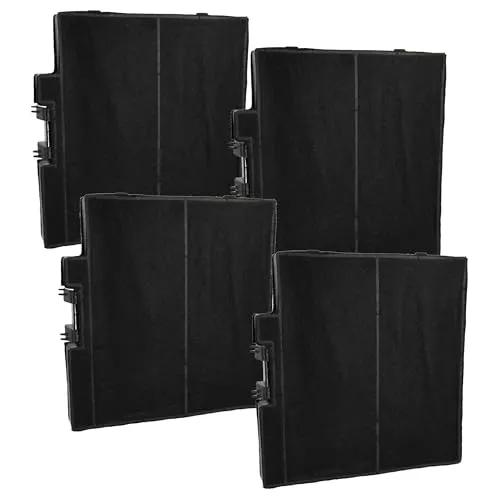 vhbw 4X Aktivkohlefilter kompatibel mit Constructa CD639253, CD636860, CD656860, CD659860, CD639650, CD639860 Dunstabzugshaube