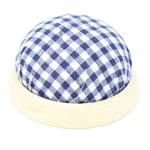 BIG-SAM - Nadelkissen mit Holzteller in Rot oder Blau (Blau)