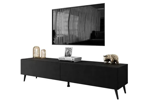 TV-Schrank COLETTE 175 cm – Stilvoll und Praktisch - Moderner RTV COLETTE III Fernsehtisch mit 175 cm Breite. Elegante matte Fronten und PUSH-OPEN-System bieten einfachen Zugang zu geräumigen Fächern. Hohe metallene Füße in verschiedenen Farben verleihen Stabilität und Leichtigkeit.