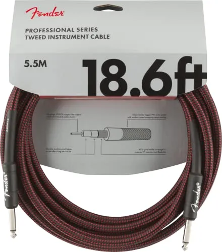 PRO 18 6 INST CABLE RED TWD in rot von Fender