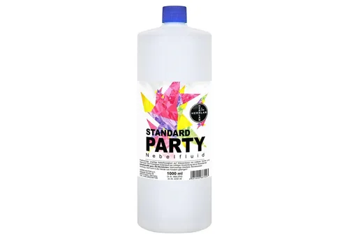 HERRLAN Discolicht STANDARD PARTY Nebelfluid universelle wasserbasierte Nebelflüssigkeit, 1 Liter, mit mittlerer Dichte und Standzeit
