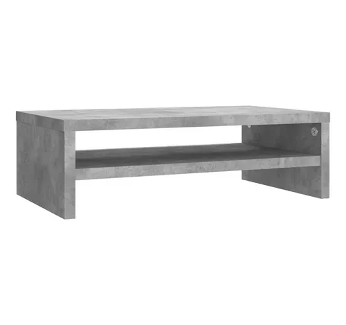 vidaXL Monitorständer Monitorständer Betongrau 42x24x13 cm Holzwerkstoff, (1-tlg)