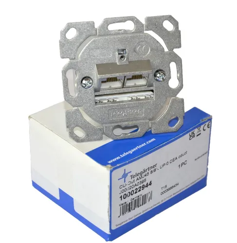 TELEGÄRTNER 100022944 EDV-Anschlussdose AMJ45 8/8K UP/0 CEA cduct Neu & Rechnung