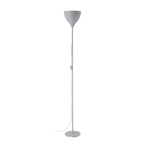 EGLO Stehlampe Vilastrosi-E – Moderne Standleuchte für Wohnzimmer - Elegante silberne Stehlampe für indirekte Beleuchtung. Ideal für Wohnzimmer, Schlafzimmer oder Flur. Mit praktischem Schalter und 180 cm Kabel für einfachen Zugang. E27 Fassung für individuelle Lichtgestaltung.