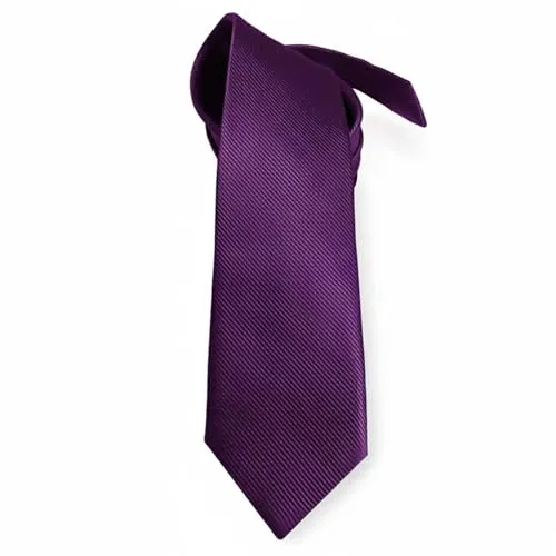 OcioDual Krawatte Violet Krawatte Herren, Krawatten für Herren, Tie, Klassisch, Elegante Krawatten mit Diagonalmuster für Feiern, Events, Partys, Geschäftsleute, Gravatas Hommes