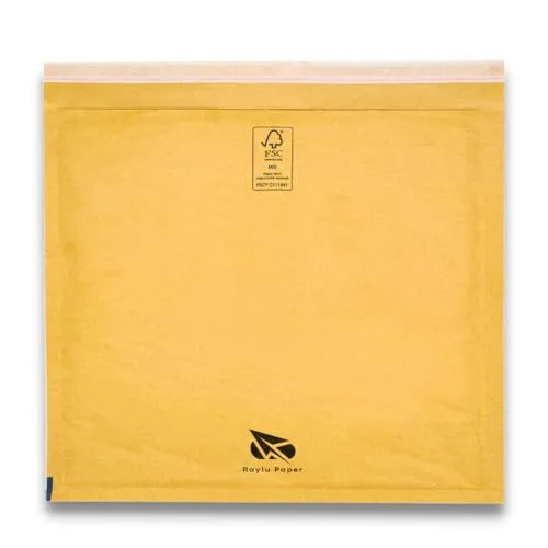 RAYLU PAPER – 10 Stück Gepolsterte Versandtaschen Braun Selbstklebende Luftpolsterumschläge Recycelbare Luftpolstertaschen für Dokumente und Warensendungen (180 x 160 mm (CD))