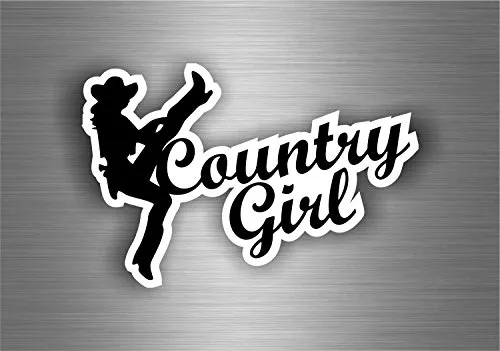 Akachafactory Aufkleber Sticker Auto Motorrad Tuning Country Girl Tanz