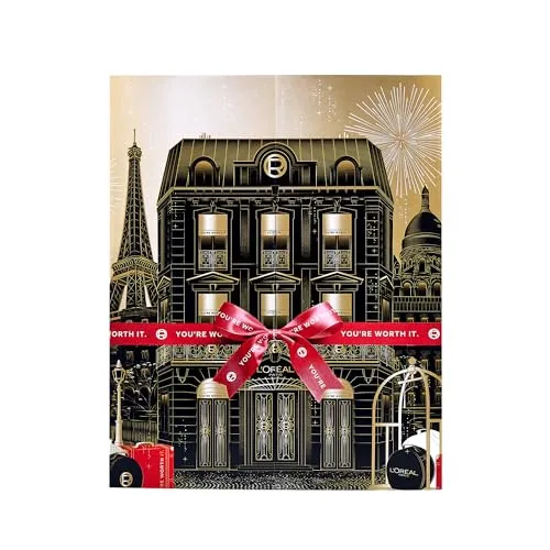 L'Oréal Paris Mini-Adventskalender 2025 - Make-up Sets mit 12 Beauty-Überraschungen für luxuriöse Momente in der Vorweihnachtszeit, inkl. Gesichtspflege und Haarpflege – entdecke jeden zweiten Tag ein neues Highlight!