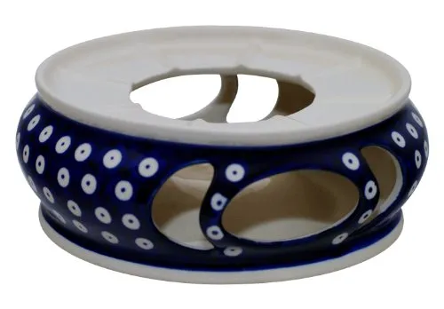 Bunzlauer Keramik Stövchen Ø18.5 cm ideal für Suppenterrinen und Töpfe im Dekor 42