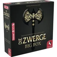 Pegasus Spiele 51933G - Die Zwerge Big Box, 2-6 Spieler - Gesellschaftsspiel für 2-6 Spieler, enthält alle Erweiterungen der Bestseller-Reihe und bietet ein kooperatives Abenteuer gegen Orks und Trolle für spannende 60-90 Minuten.