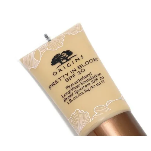 Origins Pretty in Bloom Flower-Infused Long-Wear Foundation SPF 20 - Make-up mit blumigen Inhaltsstoffen, bietet langanhaltende Deckkraft und schützt die Haut mit SPF 20.