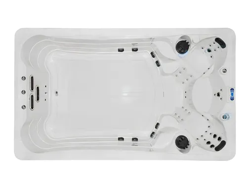Outdoor-Spa Whirlpool Hot Tub Blubberbad 398x230cm - Rechteckiger Whirlpool aus hochwertigem Acryl, ideal für Entspannung im Freien. Mit 2 Jahren Herstellergarantie und großzügigen Maßen für unvergessliche Wellnessmomente.