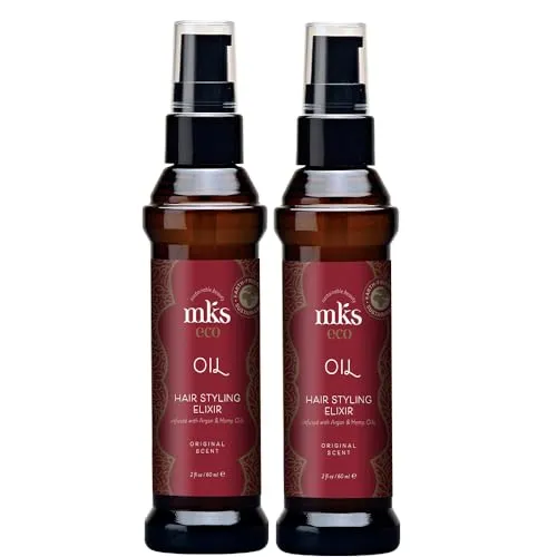 Marrakeschöl 2x60 ml – Flüssiges Gold für Ihr Haar - Speiseöle – Unterstützt Pflege, Styling und Coloration mit strahlendem Glanz. Schützt beim Stylen und spendet Feuchtigkeit auf natürlicher Basis.