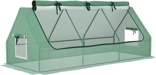 Mini Gewächshaus mit Mesh Fenster, UV-beständig, 240 x 90 x 90 cm