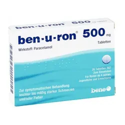 Ben-U-Ron 500mg Tabletten, 20 ST von bene-Arzneimittel