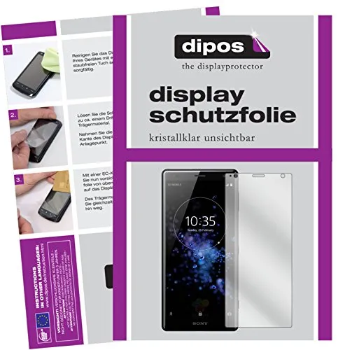 dipos I 6X Schutzfolie klar kompatibel mit Sony Xperia XZ2 Compact Folie Displayschutzfolie