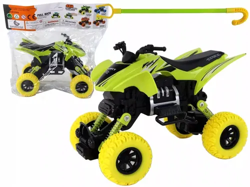 Pojazd Terenowy Pchacz Quad XC Gumowe Koła Zielony LEAN Toys 5905679078044
